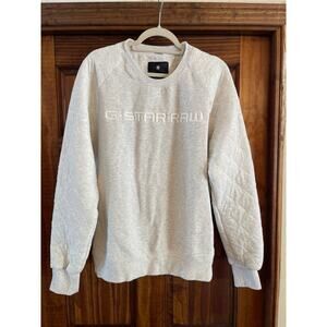 G Star Raw quilted sleeve crewneck sweatshirt size extra large